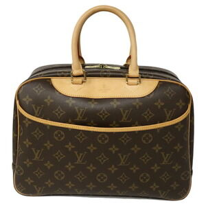 Louis Vuitton Deauville Bowling Vanity Handbag Monogram LV Boston Bag